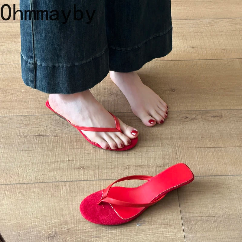 Women's Wedge Clip Toe Mule Slides – Slingback Heeled Slippers Wedge Mule Slides Axl