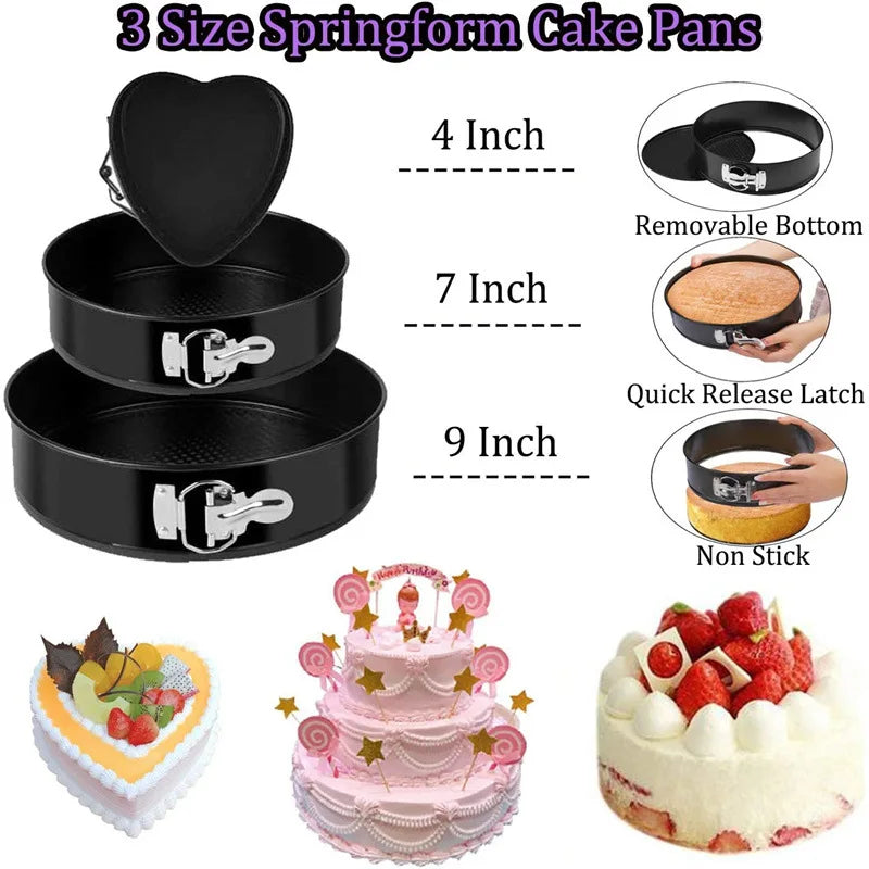 492-Piece Cake Decorating Kit – Turntable, Tips & Tools Cake Decorating Kit Axl