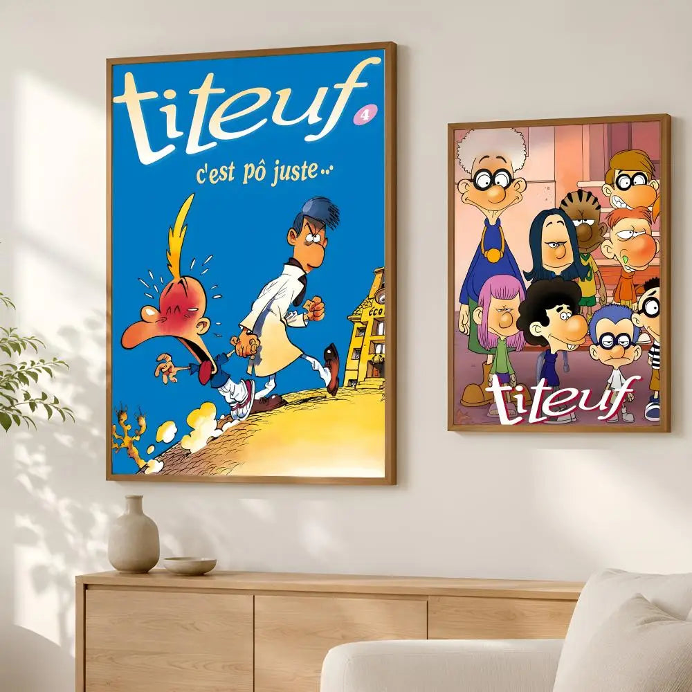 Titeuf Animation Wall Poster – Self-Stick HD Waterproof Art Wall Art Poster Axl
