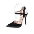 Women's Super High Stiletto Heel Sandals – Buckle Party Shoes Stiletto Heel Sandals Axl 37 black