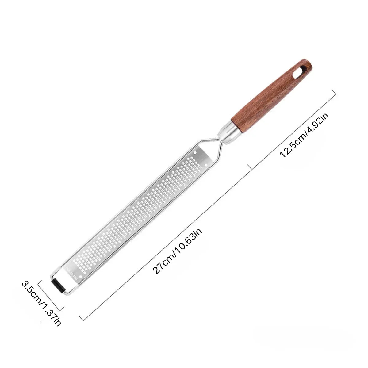 Wooden Handle Zester & Grater – Stainless Steel Kitchen Tool Zester & Grater Axl