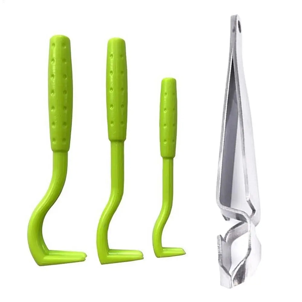3-Pack Pet Tick Remover Tool – Cats, Dogs, Rabbits & More Pet Tick Remover Axl Tweezers 3pcs green