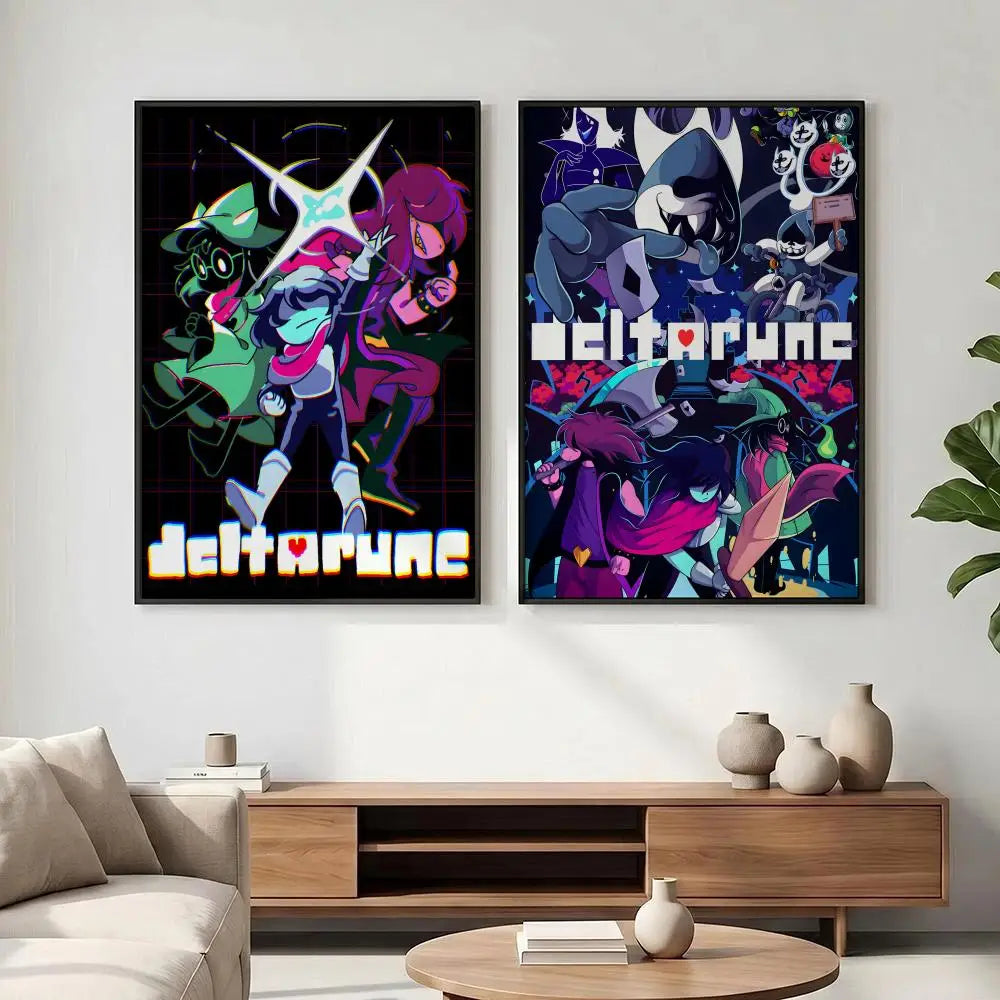 Deltarune HD Game Art Poster – Sticky Wall Decor Print Wall Art Poster Axl