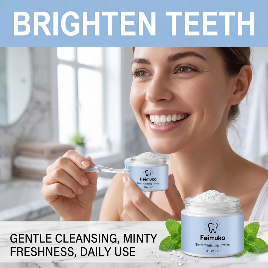 Collagen Teeth Whitening Powder – Hydroxyapatite Enamel Care Teeth Whitening Powder Axl