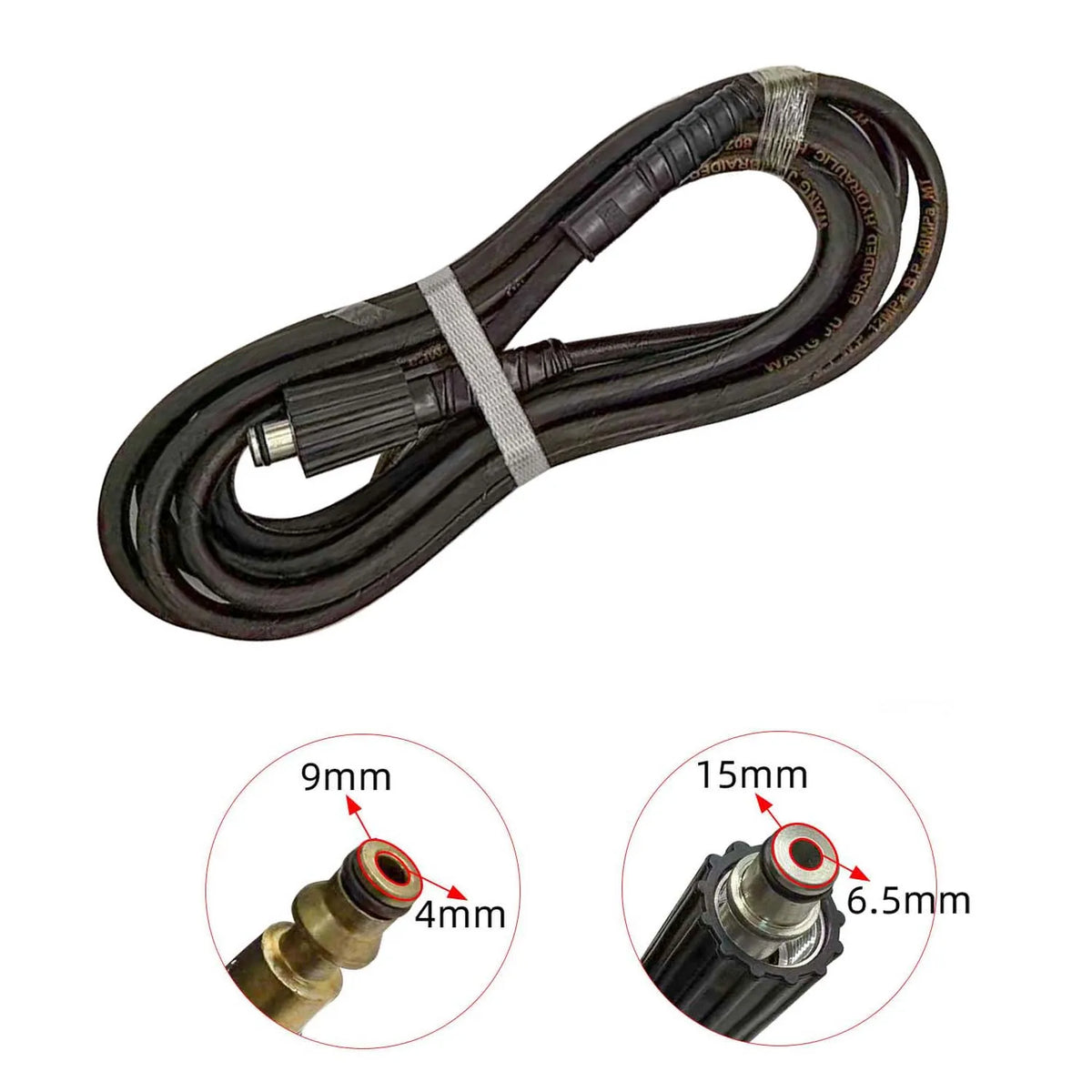 7M High-Pressure Car Wash Hose – Reinforced Rubber Pipe Car Wash Hose Axl