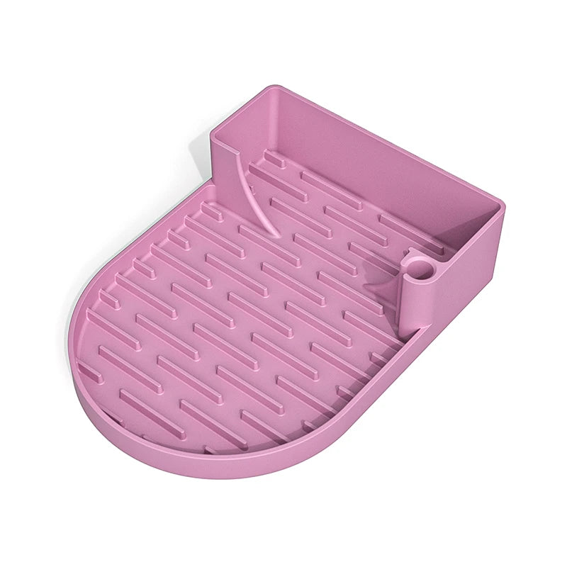 Silicone Cup Drying Rack with Drip Tray | Mug & Bottle Holder Cup Drying Rack Axl Purple
