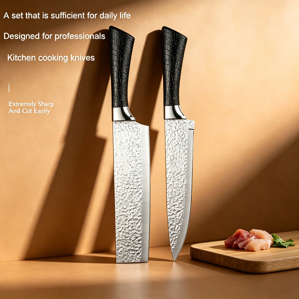 Stainless Steel Kitchen Knife Set | Non-Slip Handle 1–2 Pc Kitchen Knife Set Axl