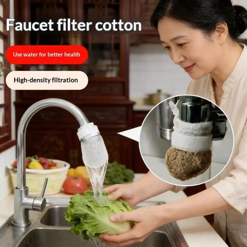Faucet Filter Cotton Anti-Splash Tap Water Filter 20/50/100 PCS Faucet Filter Bag Axl