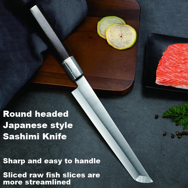 Japanese Sashimi Knife – Handmade Steel Sushi Slicing Knife Sashimi Slicing Knife Axl