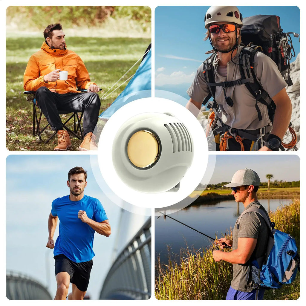 Rechargeable Clip-On Mini Fan – Bladeless Portable Cooling Clip-On Portable Fan Axl