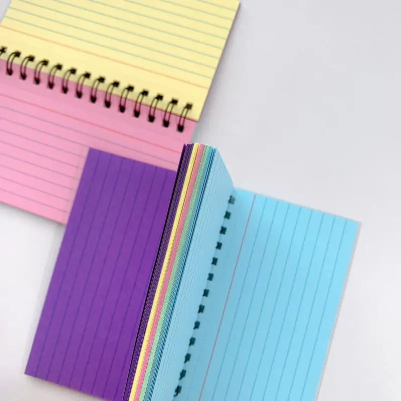Colour Tearable Mini Notebook – 50-Sheet Coil Memo Pad Mini Notebook Axl