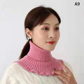 Knitted Detachable Fake Collar – Warm Turtleneck Neck Scarf Detachable Fake Collar Axl A9