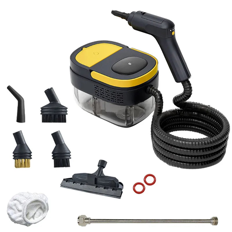 BALASHOV 2500W Handheld Steam Cleaner 1600ml – Car & Home Handheld Steam Cleaner Axl YELLOW 220 V