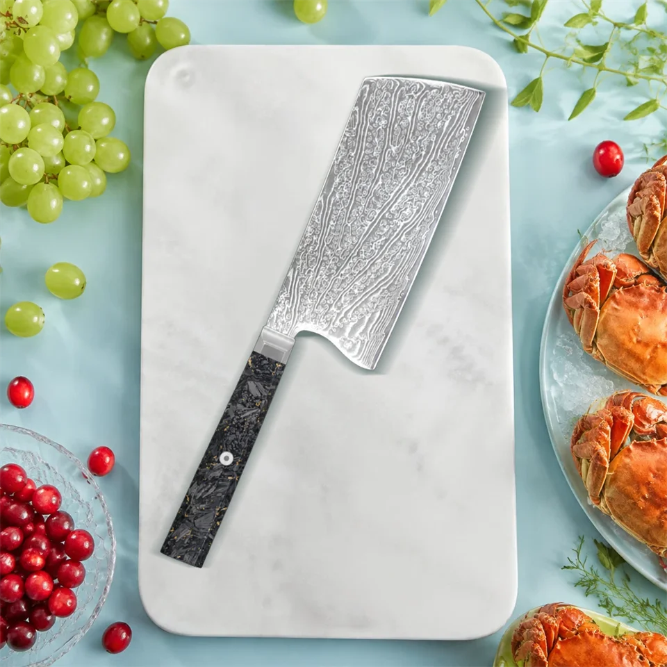 67-Layer Damascus Steel Slicing Chef Knife – 18cm Blade Damascus Chef Knife Axl