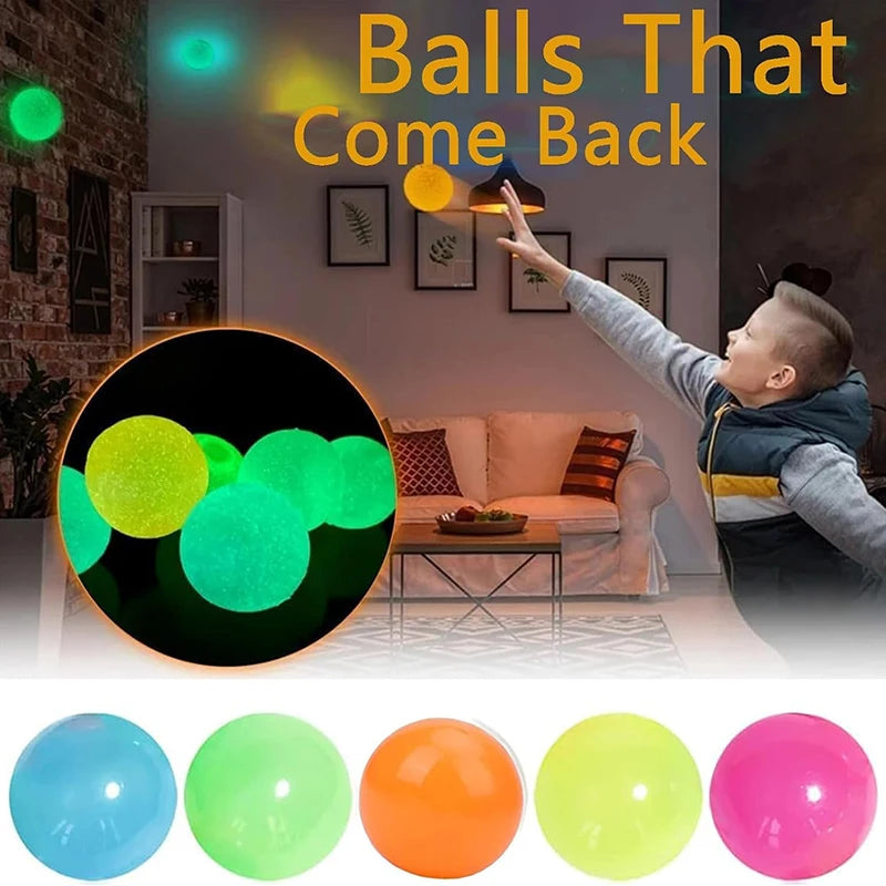 Glow-in-the-Dark Sticky Ceiling Balls | Fidget Sensory Toy Fidget Sensory Toy Axl