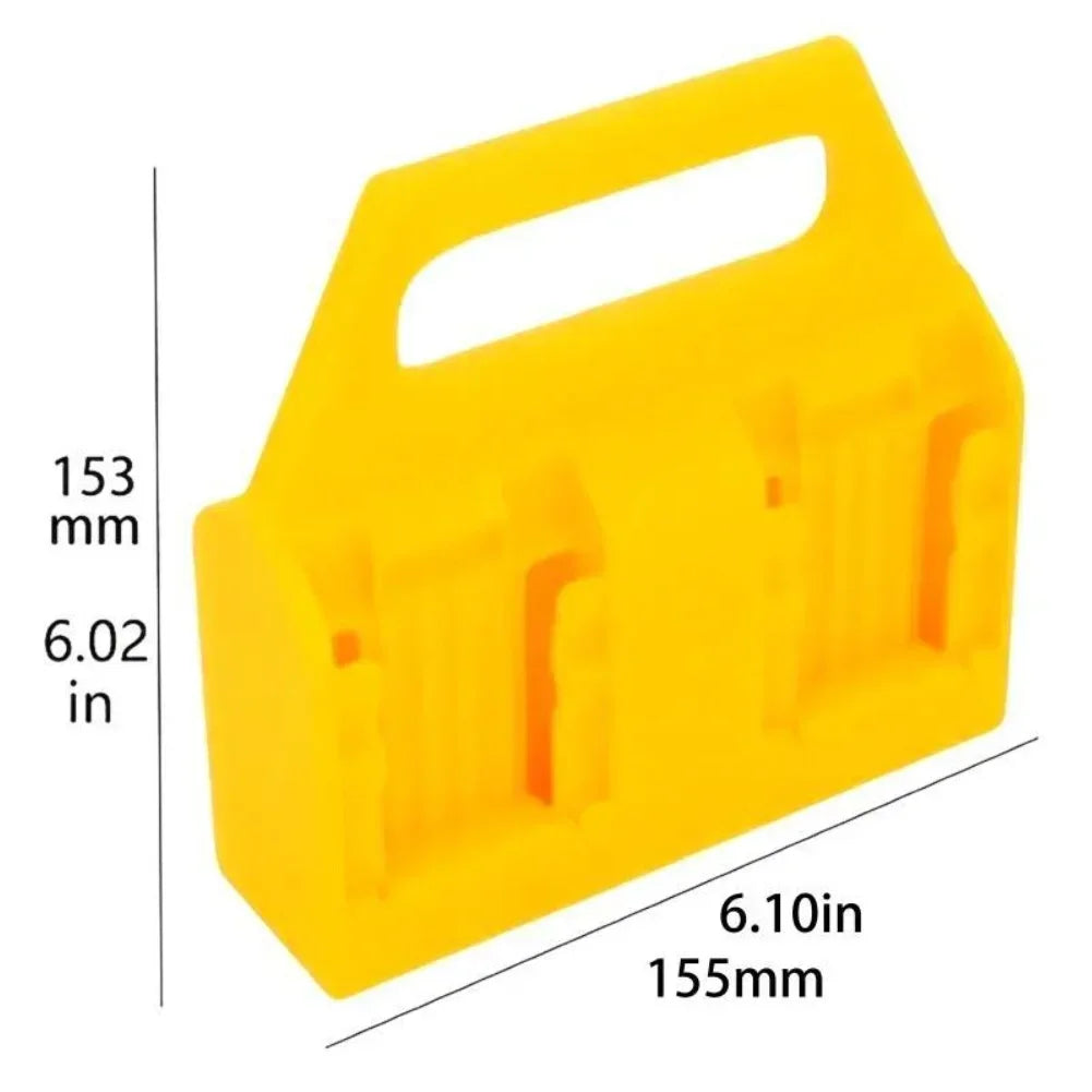 Wall Mount 4-Slot Li-ion Battery Holder Storage Box Organizer Battery Storage Rack Axl