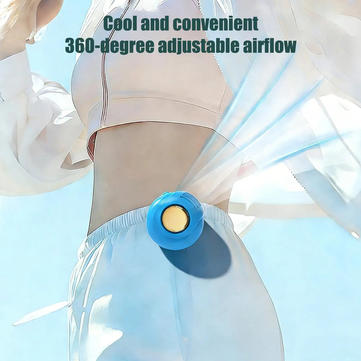 Rechargeable Clip-On Mini Fan – Bladeless Portable Cooling Clip-On Portable Fan Axl