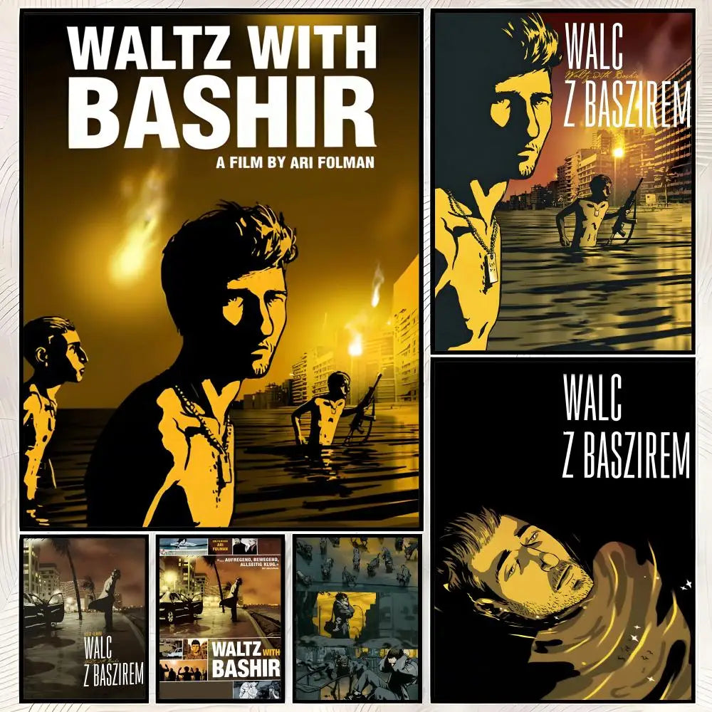 Waltz With Bashir Movie Poster – HD Self-Stick PVC Wall Art Movie Wall Poster Axl