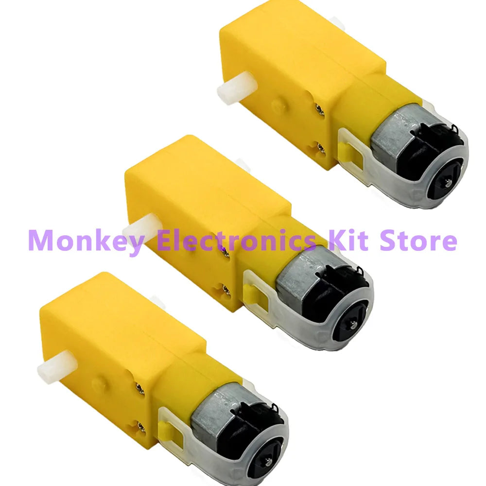TT Motor 130 DC 3-12V Gear Motor – Smart Car Robot Chassis DC Gear Motor Axl 3 pcs