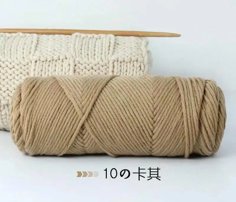 8-Ply Milk Cotton Blended Yarn – Knitting & Embroidery Thread Knitting Yarn Axl 10