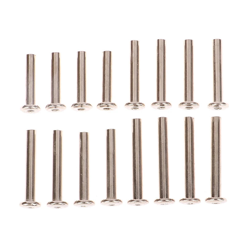 Stainless Steel Luggage Wheel Bolts & Rivets – 4-Set 6×30–45mm Luggage Wheel Fasteners Axl