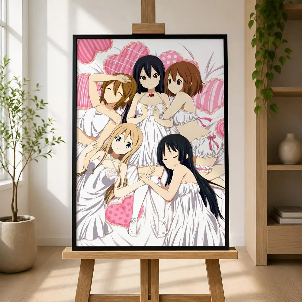 Anime K-ON! Waterproof PVC Peel-and-Stick HD Wall Poster Anime Wall Poster Axl