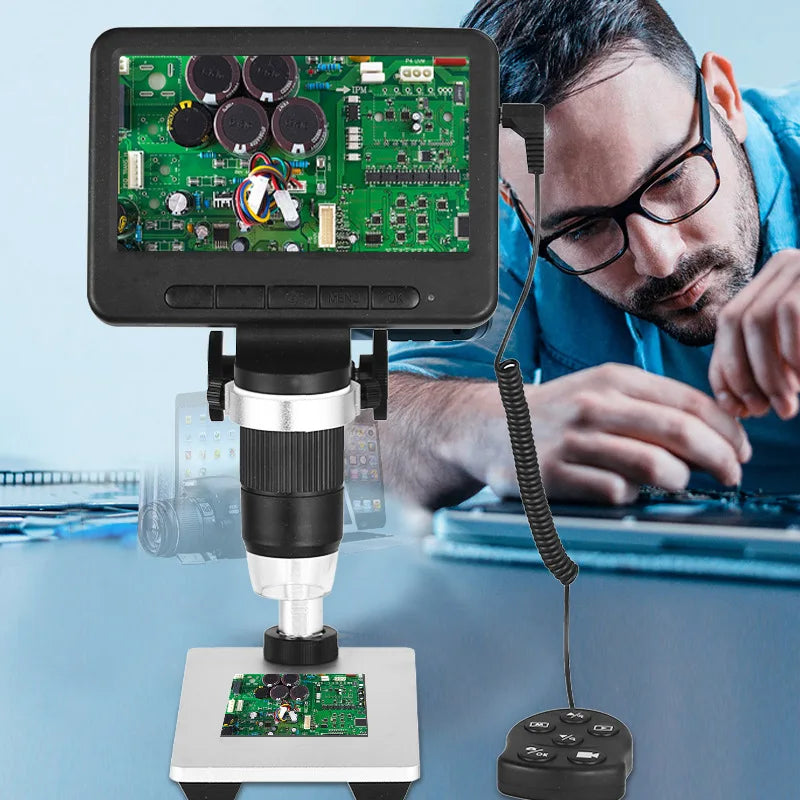 5-Inch Digital Microscope – WiFi Mirroring & 500X Magnification Digital Microscope Axl