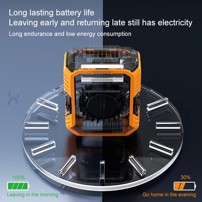 Wearable Waist Clip Fan – USB Rechargeable Portable Mini Fan Portable Clip Fan Axl