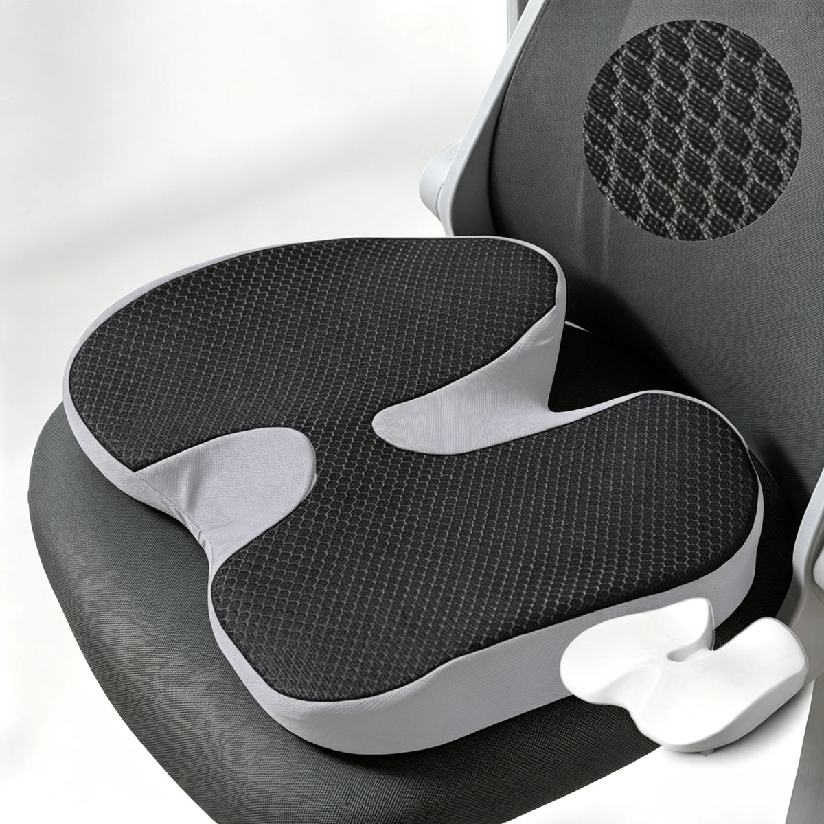 Memory Foam Non-Slip Seat Cushion – Office Chair & Car Seat Cushion Axl Grey 45x35x8cm