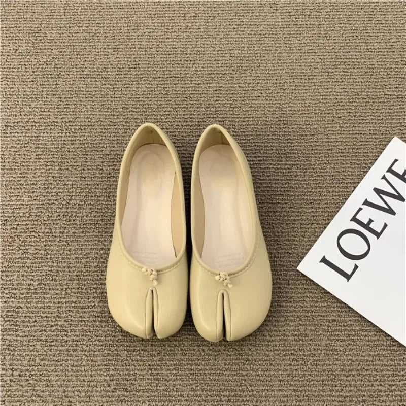 Women's Split Toe Tabi Ballet Flats – Soft Slip-On Loafers Tabi Ballet Flats Axl
