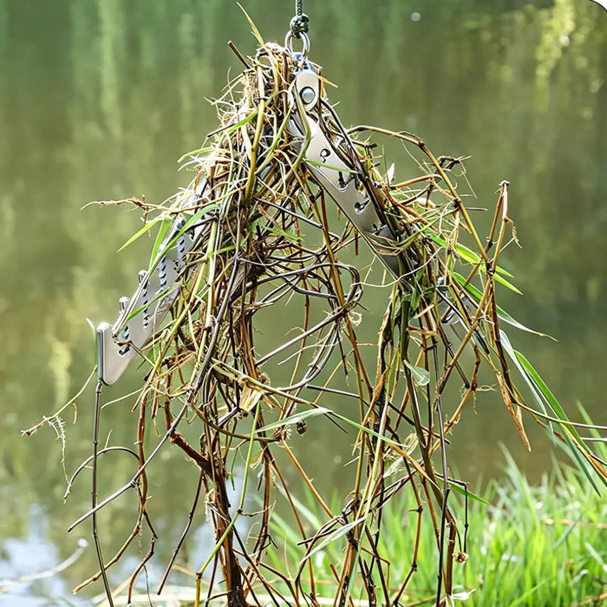 Foldable Pond Grass Cutter & Aquatic Weed Rake with 20m Rope Aquatic Weed Cutter Axl