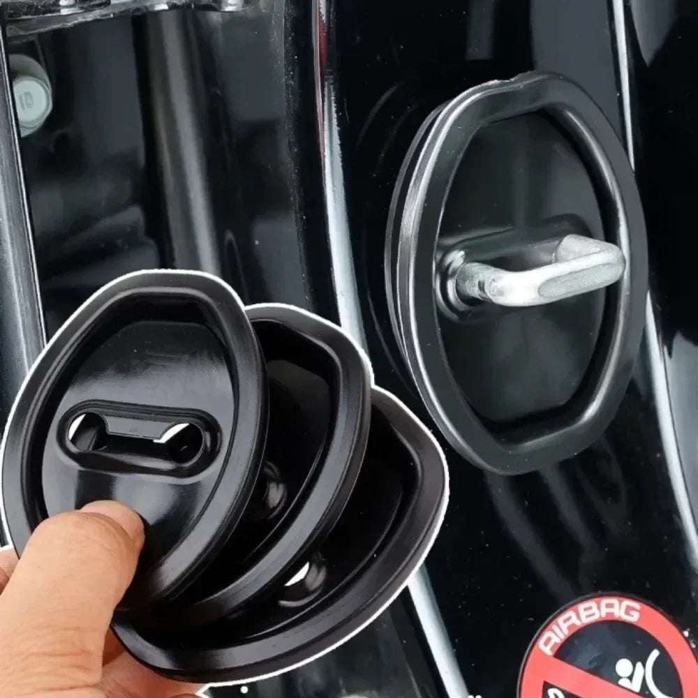 Silicone Car Door Lock Cushion Pads – Anti-Collision 4pc Set Car Door Protector Axl