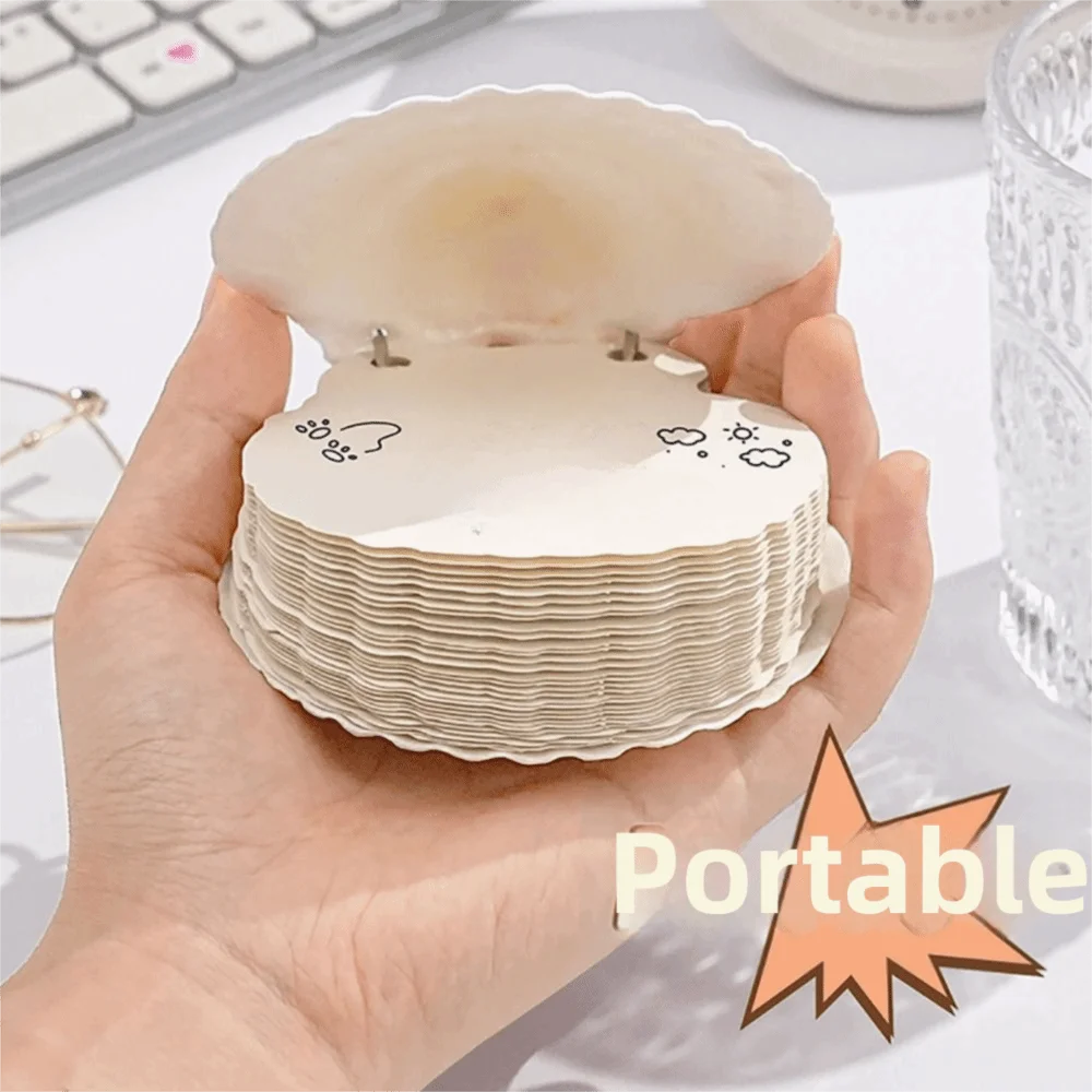 Natural Seashell Notebook – Loose-Leaf Blank Notepad for Students Novelty Notebook Axl