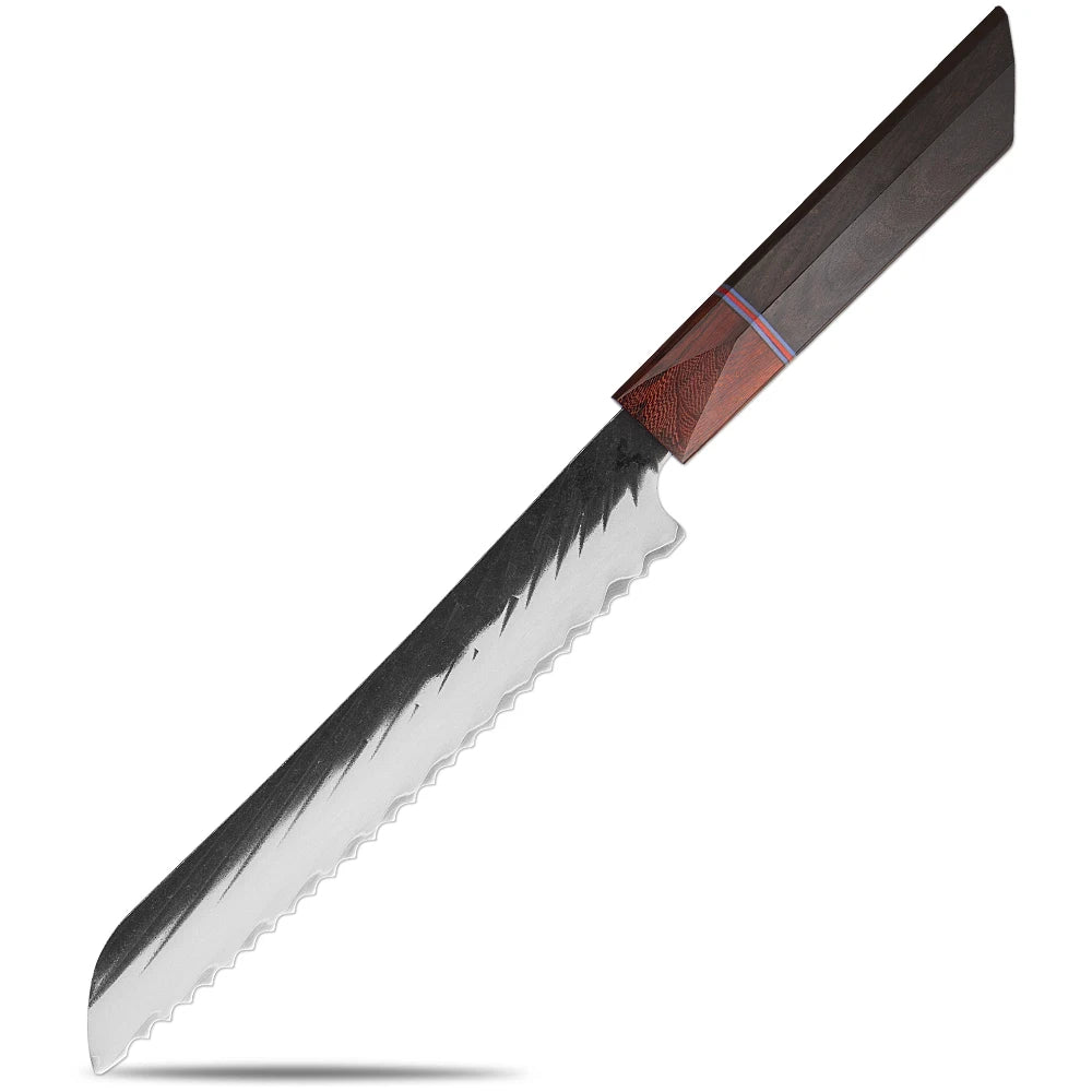 XITUO 1–7 Pc Japanese Chef Knife Set | Hand-Forged Steel Kitchen Knife Set Axl Bread Knife