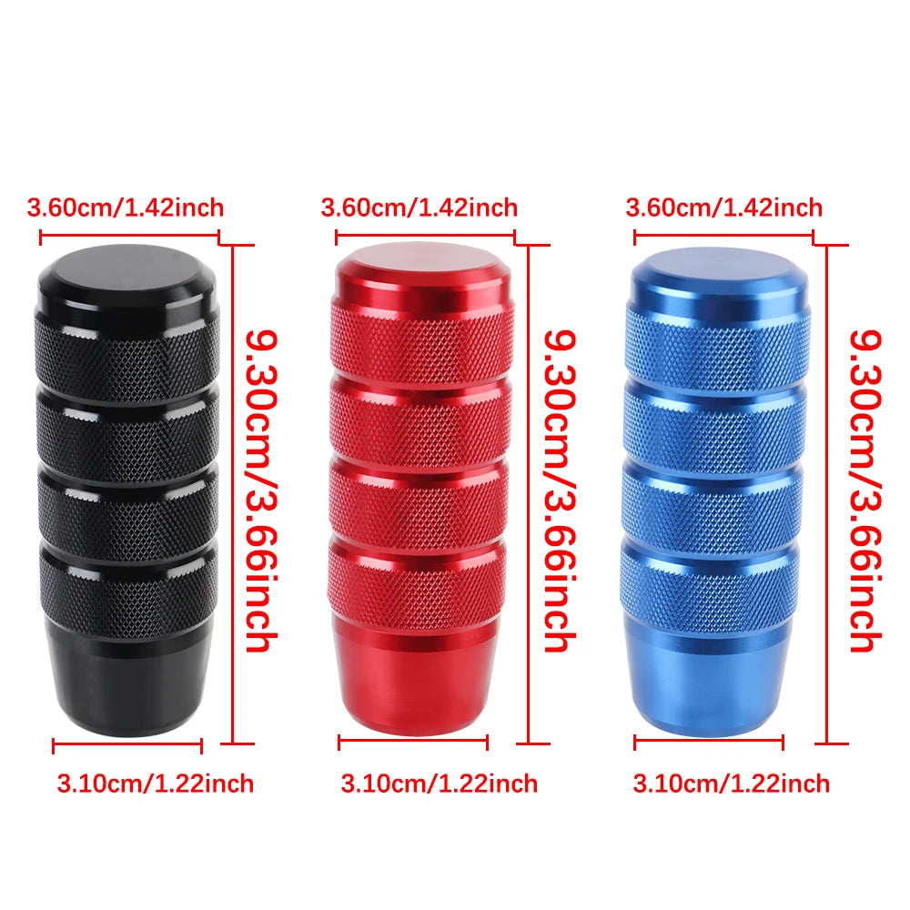 Universal Aluminum Knurled Gear Shift Knob 95MM Manual Gear Shift Knob Axl