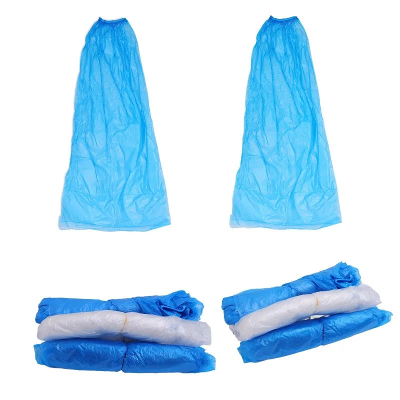 Disposable Waterproof Shoe Covers 10/20 Pcs – Blue & Clear Disposable Shoe Covers Axl