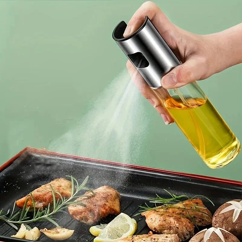 100ml Stainless Steel Glass Oil Spray Dispenser – Air Fryer Oil Spray Dispenser Axl