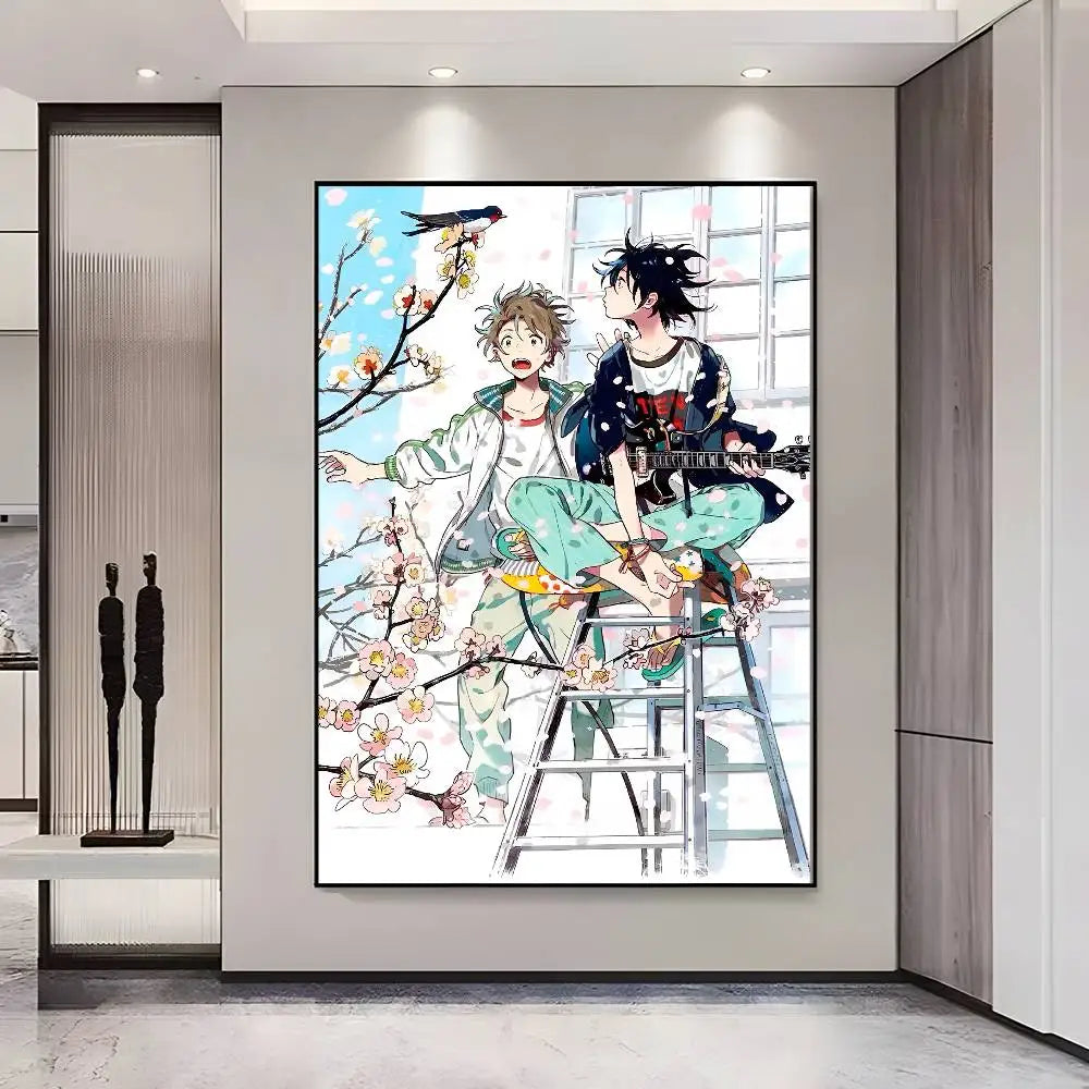 Anime Stranger by the Shore Poster – Self-Adhesive Waterproof HD Anime Wall Poster Axl z2 15X20cmNoframe