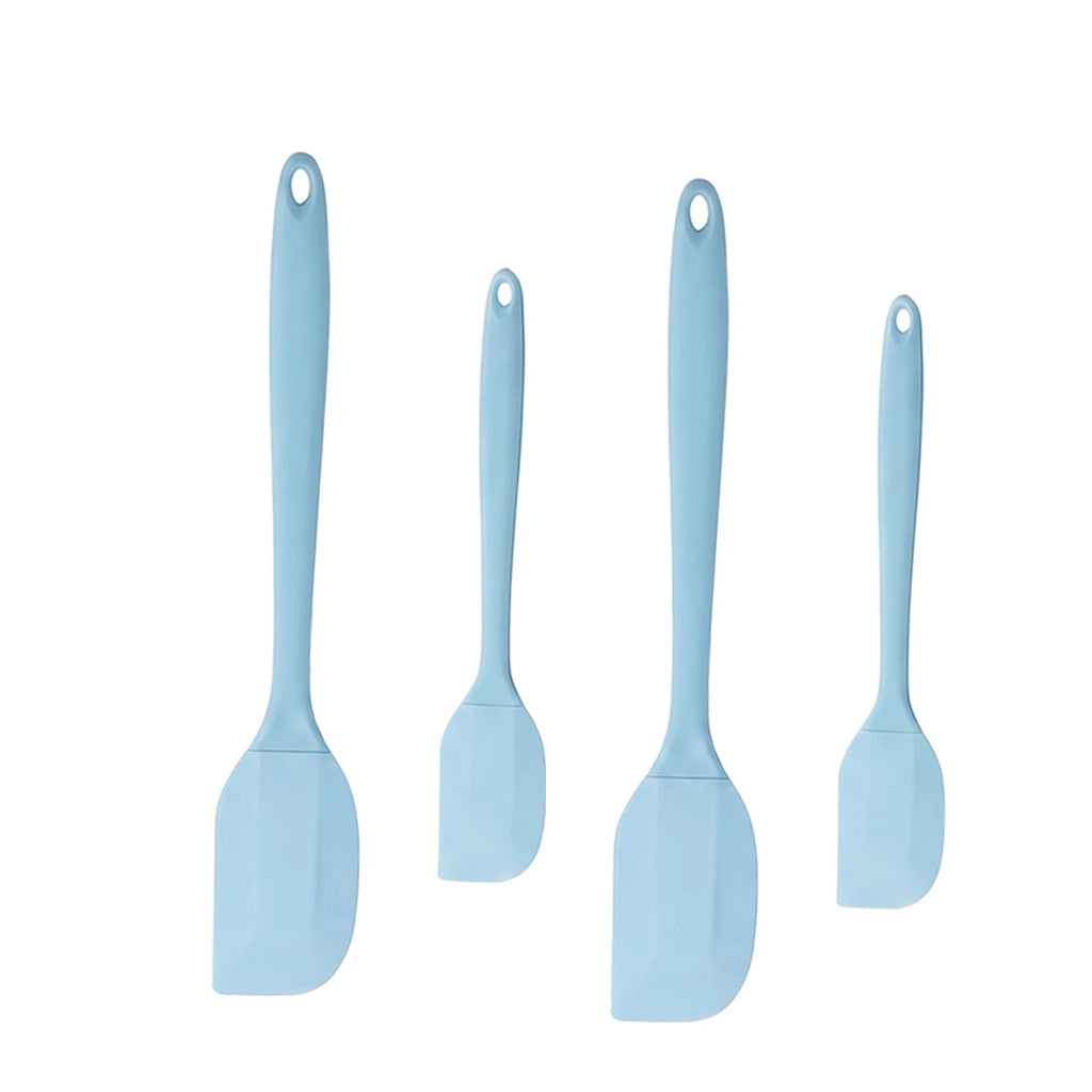 4-Piece Silicone Spatula Set – Heat-Resistant Baking Tools Silicone Spatula Set Axl Blue