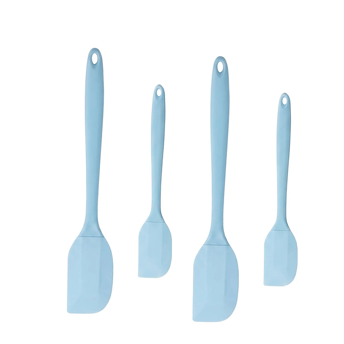 4-Piece Silicone Spatula Set – Heat-Resistant Baking Tools Silicone Spatula Set Axl Blue