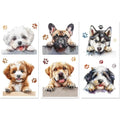 Dog Rub-On Transfer Decals for Furniture & Crafts – 3 Pcs Craft Transfer Decals Axl AECH04-18944