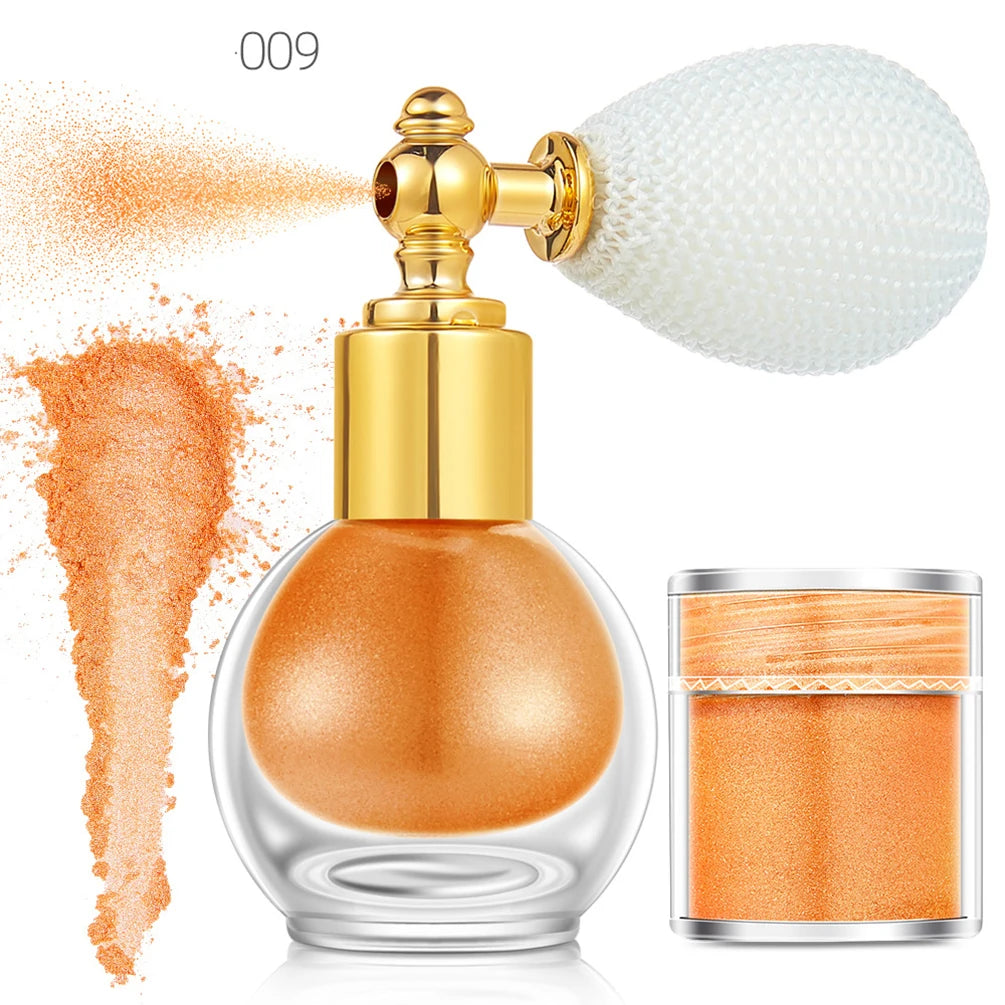 Vegan Pearl Glitter Highlighter Spray – Face & Body Makeup Glitter Highlighter Spray Axl 009 1pcs NO LOGO