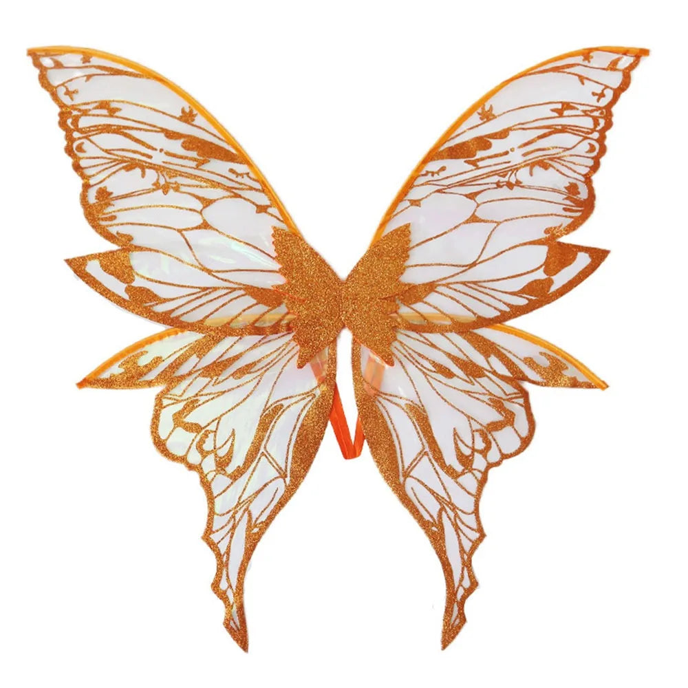 Sparkling Fairy Wings – Adult & Kids Halloween Costume Costume Wings Axl Orange