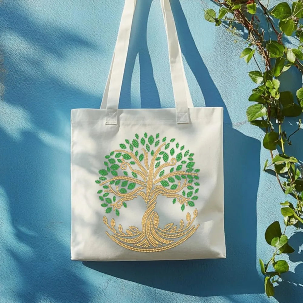 Tree of Life Glass Rhinestone Iron-On Applique Patch 11.7x8.3" Iron-On Applique Patch Axl