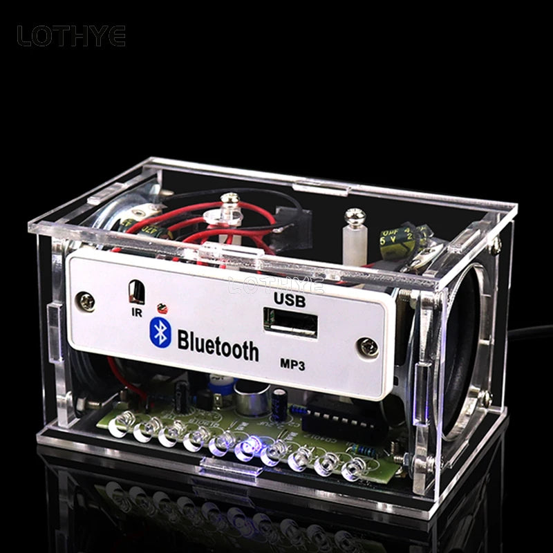 Bluetooth DIY Speaker Kit 3W+3W LED Spectrum Amplifier & Remote DIY Speaker Kit Axl