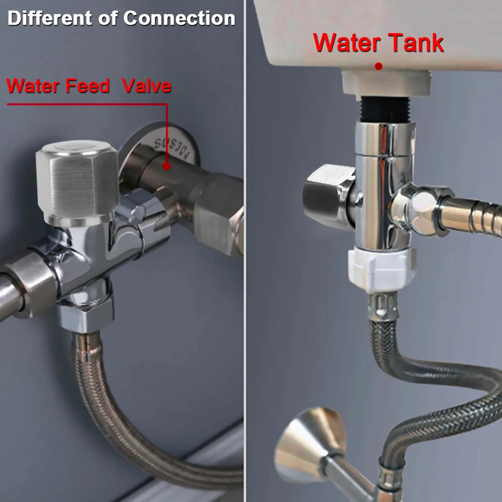 Handheld Bidet Sprayer Set – Stainless Steel Toilet Hand Shower Bidet Sprayer Set Axl