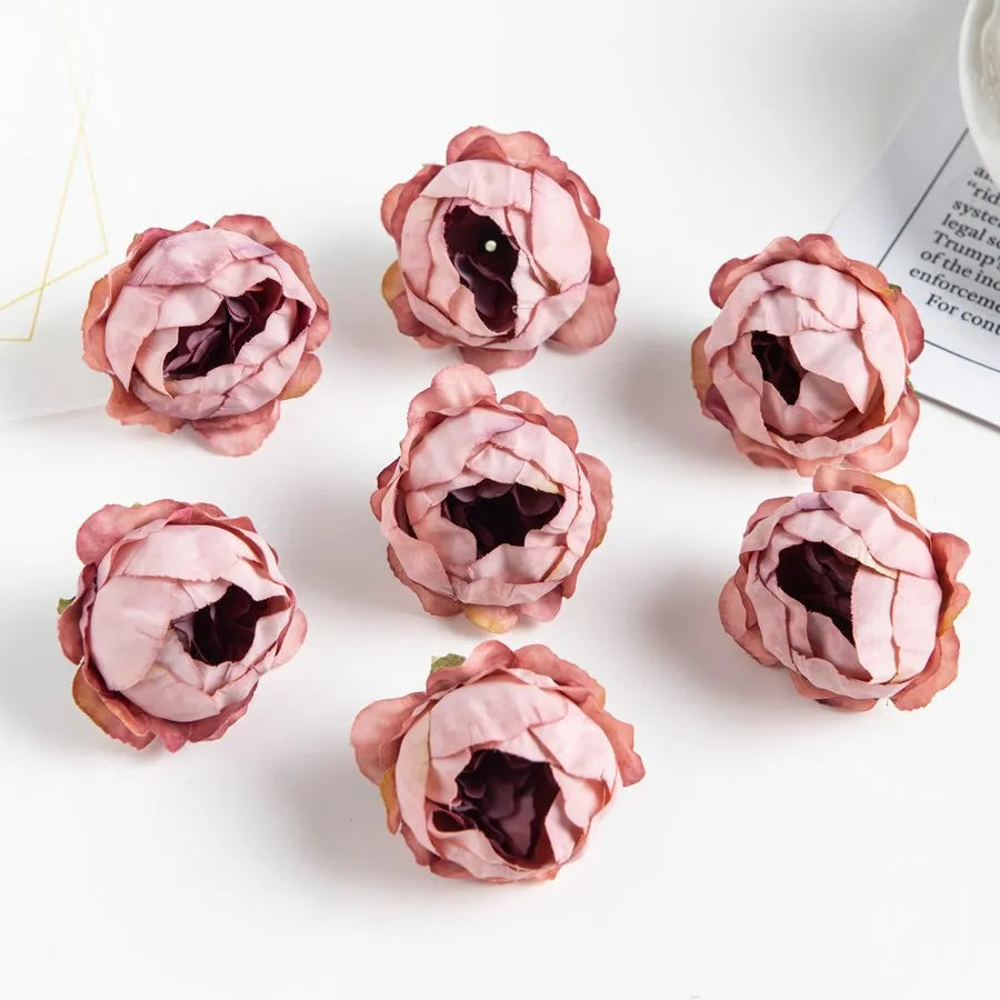 Pink Silk Peony Buds 10/50 Pcs – Artificial Flowers for Crafts Artificial Silk Flowers Axl color 4 50 pieces