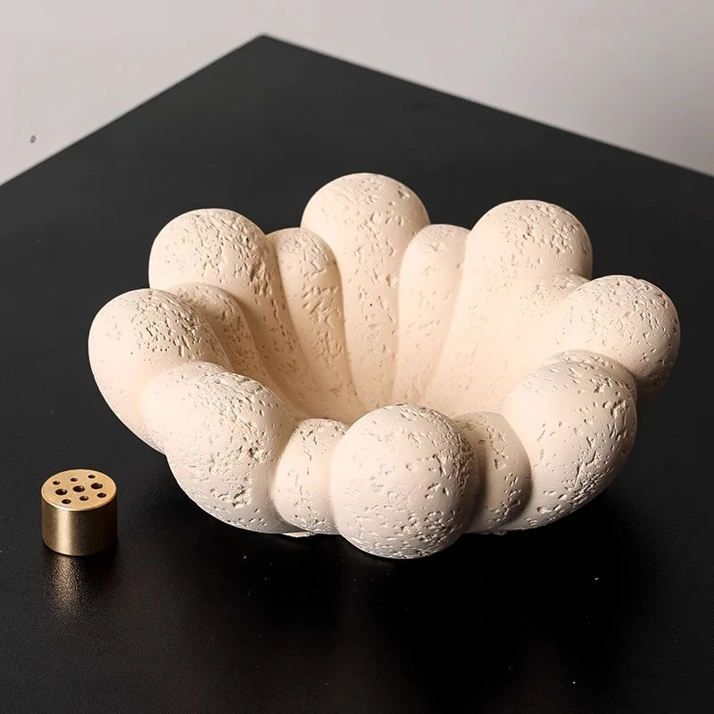 Cement Incense Diffuser Base | Nordic Modern Home Decor Ornament Incense Diffuser Base Axl Off-white