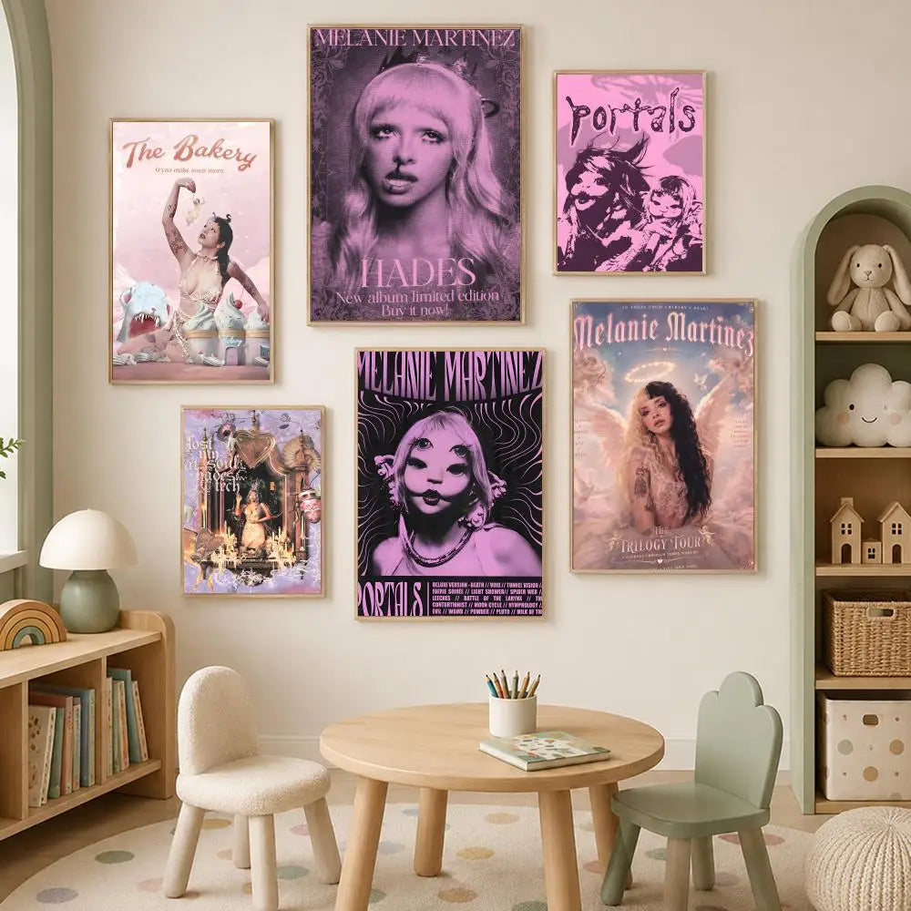 Melanie Martinez HD PVC Wall Poster – Self-Stick Waterproof Decor Wall Art Poster Axl