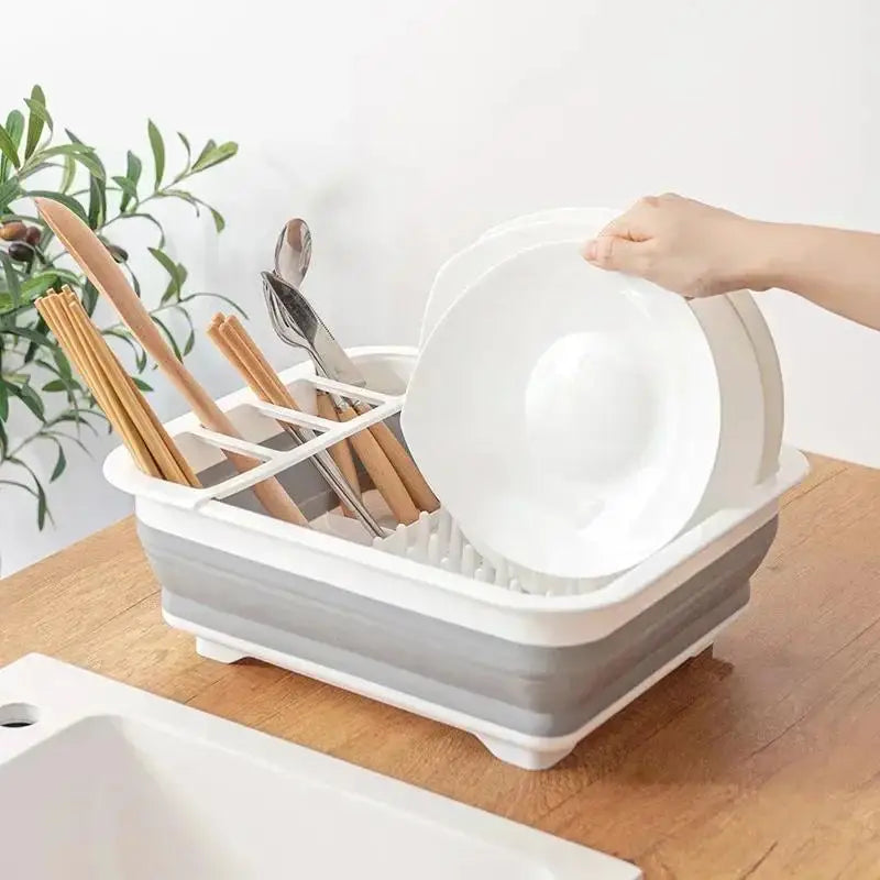 Foldable Dish Drying Rack – Kitchen Organizer & Storage Shelf Dish Drying Rack Axl